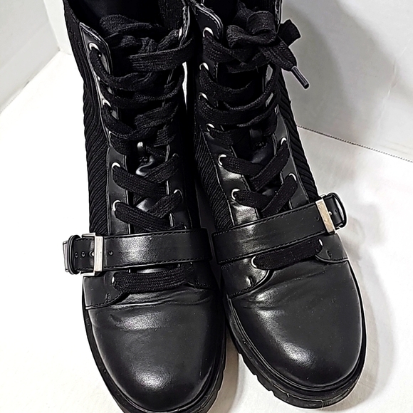 Dolce Vita Shoes - Dolce Vita womens boots sz 7.5 black leather combat ankle platform gothic rider